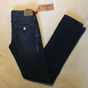 NEW True Religion  Women’s Slim Straight Size 28